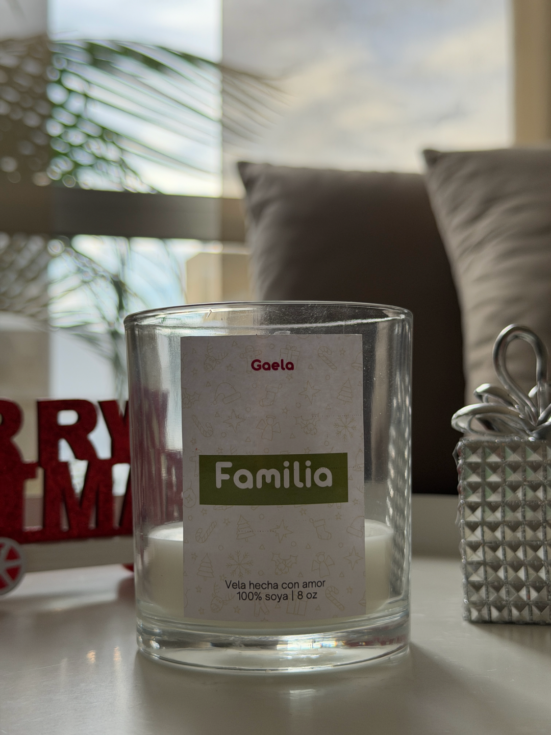 Vela de los deseos de navidad 