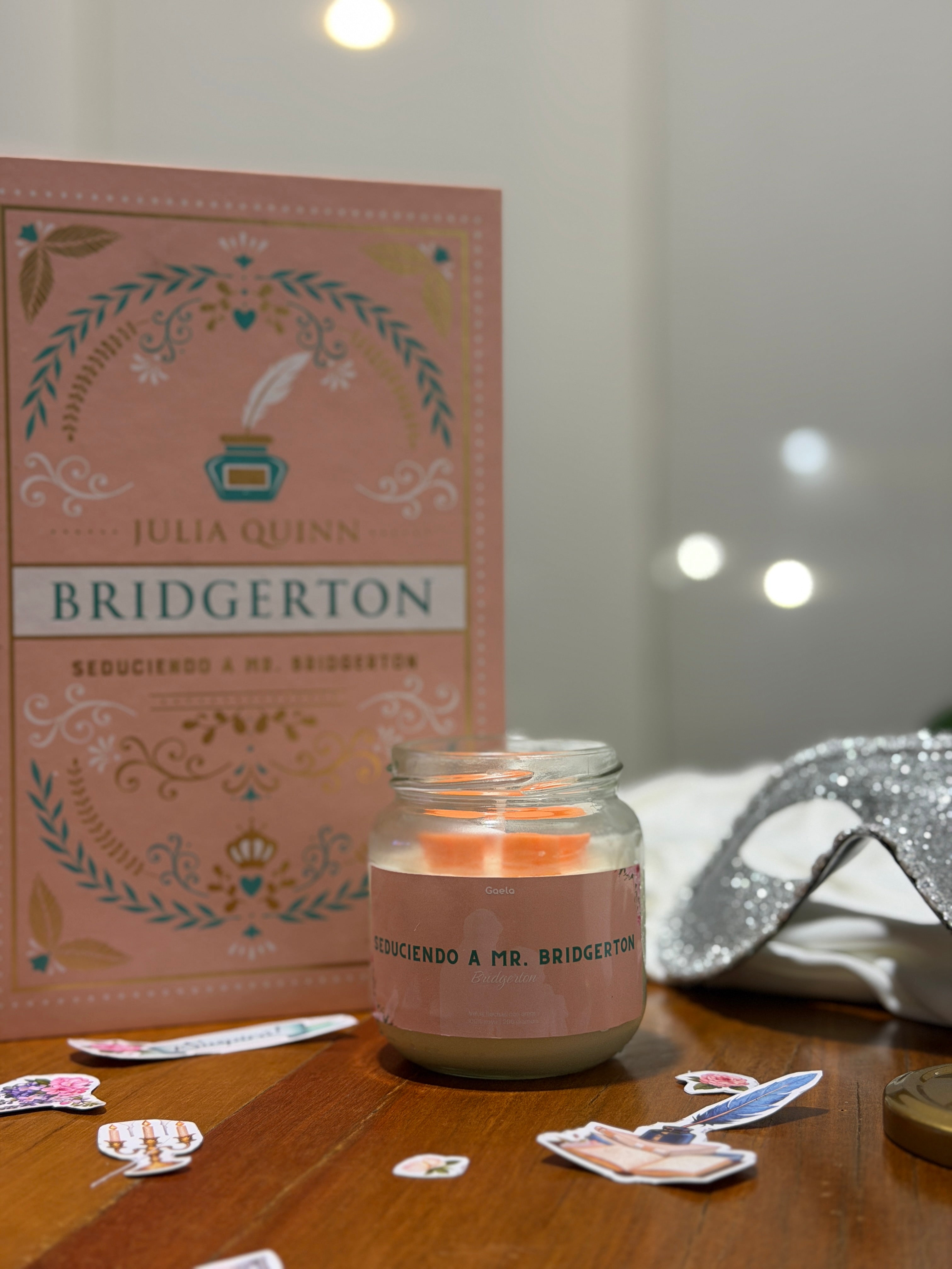 Colección completa de velas basada en Bridgerton