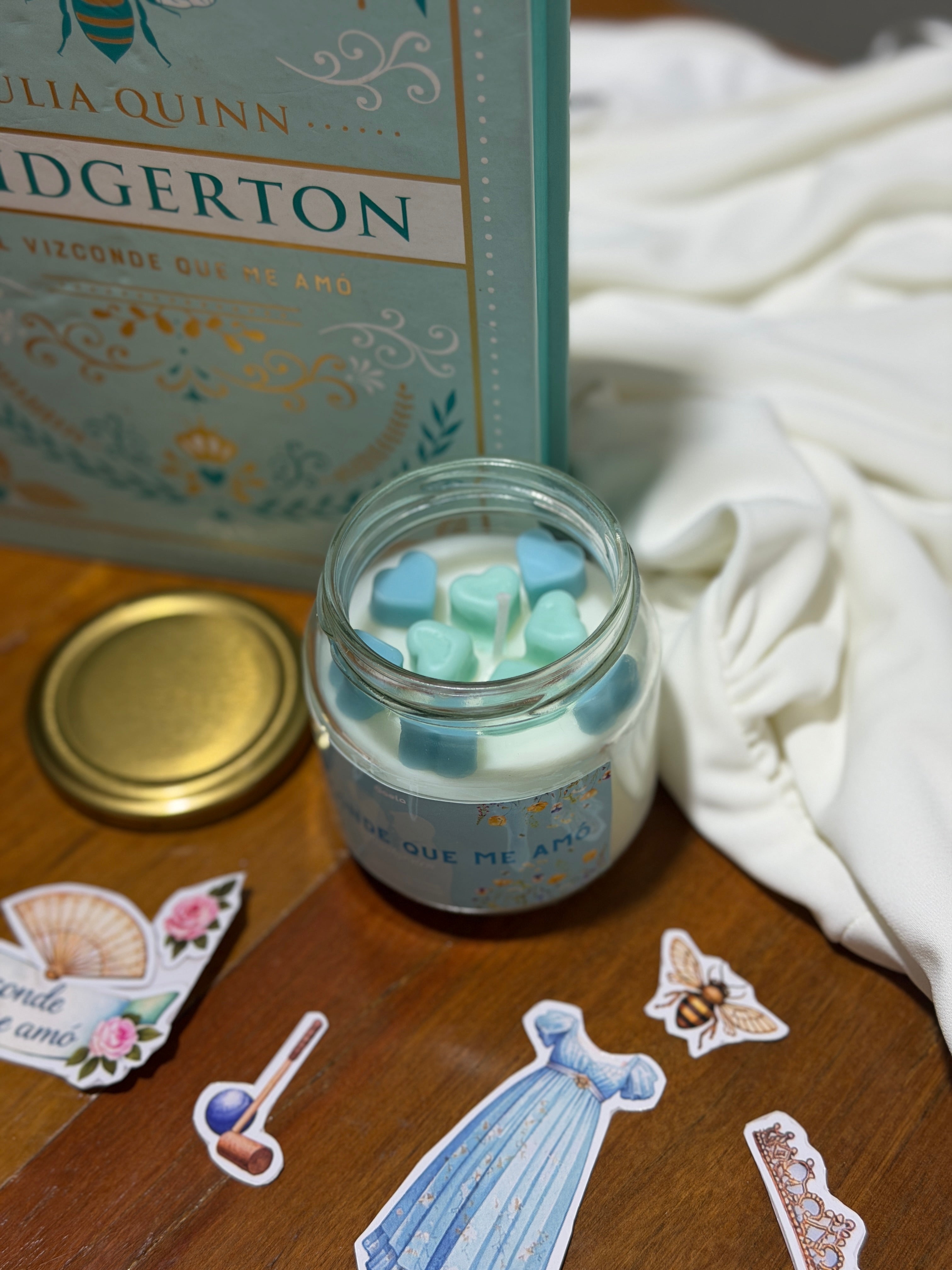 Colección completa de velas basada en Bridgerton