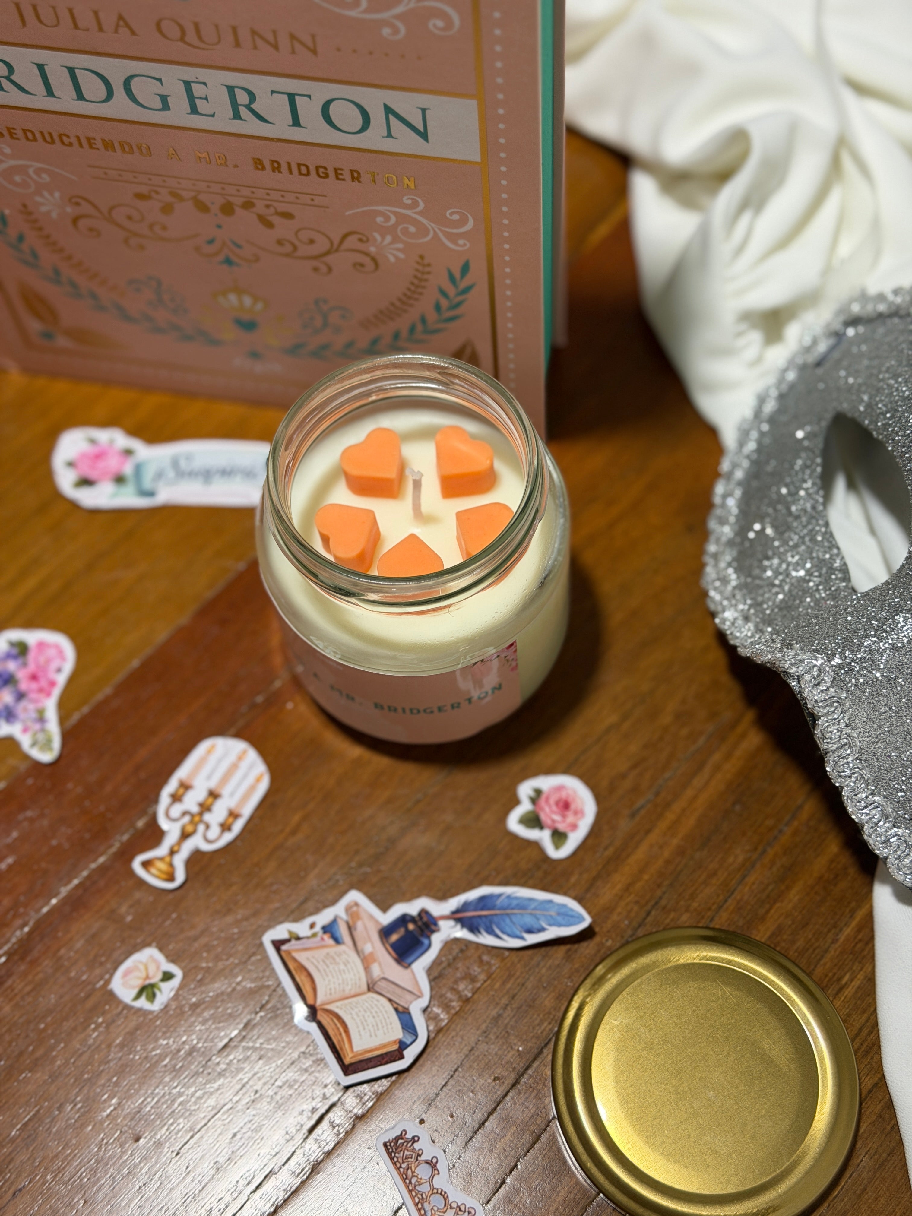 Colección completa de velas basada en Bridgerton