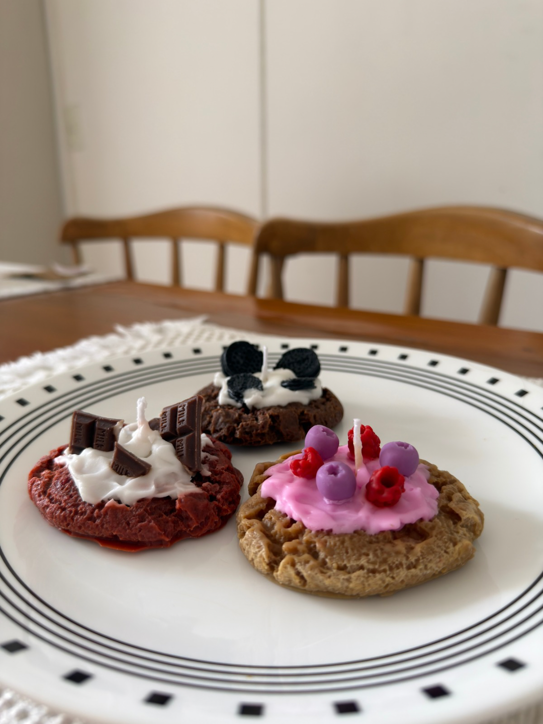 Galletas hechas de cera para velas 